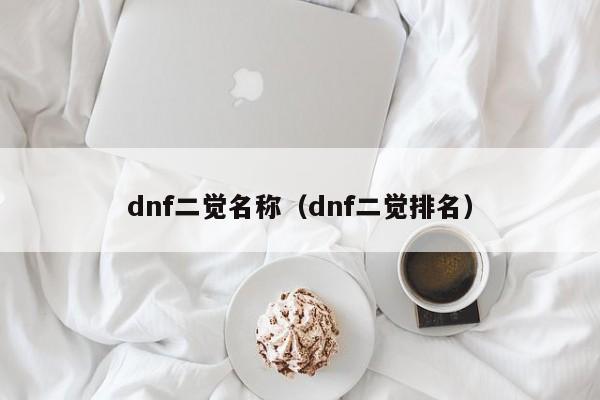 dnf二觉名称（dnf二觉排名）